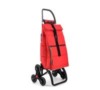 Chariot de Course Rolser Big Polar 6 Roues Pliante Monte escaliers - Rouge