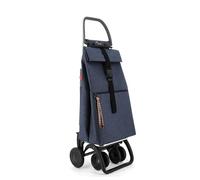 Chariot de Course Rolser Big Tweed 4 Roues 2 Pivotantes Pliante - Marine