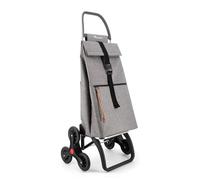 Chariot de Course Rolser Big Tweed 6 Roues Monte escaliers - Gris