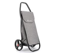 Chariot de Course Rolser COM Tweed Black Tube 2 Grandes Roues - Gris