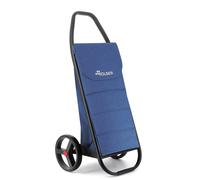 Chariot de Course Rolser COM Tweed Polar Black Tube 2 Grandes Roues - Bleu