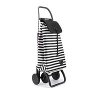 Chariot de Course Rolser I-Max Marina 4 Roues Pliante - Noir et Blanc