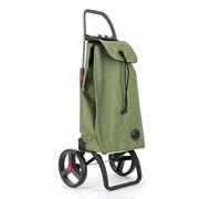 Chariot de Course Rolser I-Max MF 2 Grandes Roues Pliante - Kaki