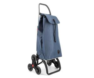 Chariot de Course Rolser I-Max MF 6 Roues Monte Escaliers Pliante - Denim
