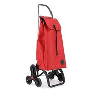Chariot de Course Rolser I-Max MF 6 Roues Monte Escaliers - Rouge
