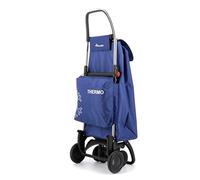 Chariot de Course Rolser I-Max Termo Zen 4 Roues 2 Pivotantes Pliante - Bleu