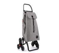 Chariot de Course Rolser I-Max Tweed 6 Roues Pliante Monte escaliers - Gris