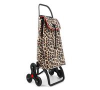 Chariot de Course Rolser I-Max Wild 6 Roues Monte Escaliers - Camel