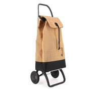 Chariot de Course Rolser I-Max Yute Bi 2 Roues - Natural Noir