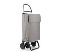 Rolser Chariot de course Jean Tweed 4 roues Aluminium Gris