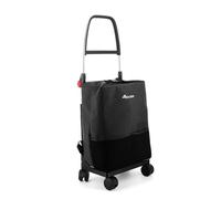 Chariot de Course Rolser One Tweed T-Shop 4 Roues Pivotantes Pliante - Noir