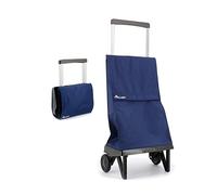 Poussette de marché ROLSER - Sac pliable Plegamatic MF - Bleu - 2 roues