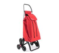 Chariot de Course Rolser Saquet LN 6 Roues Monte escaliers - Rouge