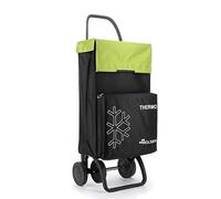 Rolser Chariot de course Termo Fresh MF – 4 roues – Noir et Lima