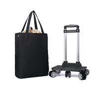 Chariot de courses à 5 roues, capacité de 20 kg - Aluminium léger - Sac isotherme - Transport et rangement sans effort - Chariot d'épicerie avec sac de courses