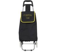 Chariot de Courses - ENTRE TEMPS - Hashtag - Noir/Jaune - 2 Roues - Imperméable - 35L