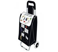 AC-Déco Chariot De Courses Fun - Noir