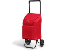 Chariot de courses - GIMI - Argo Red - Polyester - Léger et résistant - 30 kg de capacité