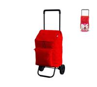 Chariot De Courses Gimi New Argo Rouge Fabriqué En Italie