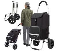 Chariot de courses, grand sac de courses léger et imperméable avec poche isother