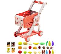 Chariot de courses jouet - Jeu d'épicerie de jeu de simulation ABS, accessoires d'apprentissage pour jeux de rôle, tout-petits, jouets de simulation de supermarché | Activité