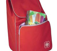 Chariot de Courses - Metaltex - Aloe - 4 Roues - Sac Isotherme - Rouge