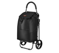 Chariot de courses Nils avec siège 40L Noir NC4303