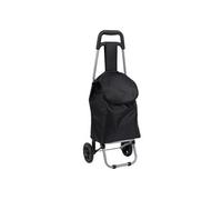 Chariot de courses noir à 2 roues en polyester (H87 cm) - VOLTI -