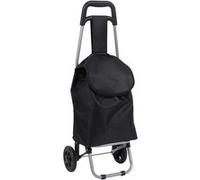 Chariot de courses noir à 2 roues en polyester (H87 cm) - VOLTI -