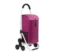 Chariot de courses pliable bleu roi - Remorque de ménage portable - Chariot de chargement de voiture et chariot de courses léger pour un transport facile