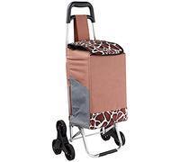 Chariot de courses pliable en tissu Oxford - Chariot utilitaire pour faire ses courses - Chariot de courses léger et facile à ranger, parfait pour les courses