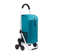 Chariot de courses pliable et portable avec design multifonction pour une utilisation facile, idéal pour les courses, la maison et les activités de plein air Bleu roi