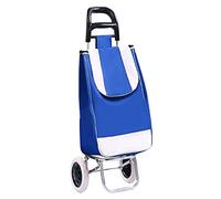 Chariot de courses pliable léger avec 2 roues et sac amovible, chariot utilitaire portable pour les courses, paquets diagonaux, facile à porter et à transporter, parfait pour un usage quotidien
