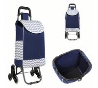 Chariot de courses pliable léger et portable à 6 roues, étanche et adapté à la montée des escaliers La façon pratique de faire du shopping ou de voyager. Ce chariot Kono Push deviendra votre nouveau h