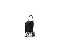 Chariot de courses pliable monte escalier aluminium noir
