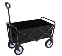 Chariot de courses pliable robuste à 4 roues pour le camping en plein air, chariot utilitaire polyvalent, durable et portable