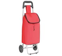 vidaXL Trolley de Shopping Rouge 35 x 28 x 92 cm Tissu Oxford, Un Chariot Moderne, léger, Pliable, Durable pour Le marché, résistant à l'eau, idéal pour Vos Courses
