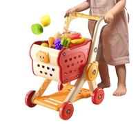 Chariot de Courses pour | Jeu de rôle-Play avec Accessoires Alimentaires et supermarché - Jeux interactifs pour garçons et Filles de âges | Activité ludique éducative pour