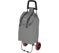 Chariot de courses SMART GRIS 36X7X90 Cm Capacité 25kg Tissu imperméable