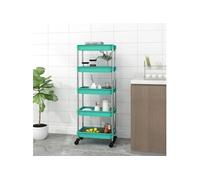 Chariot de cuisine 5 niveaux Turquoise 42x29x128 cm Fer et ABS336334