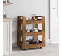 Chariot de Cuisine 60x45x80 cm Bois d'Ingénierie Rangement Multicolore vidaXL