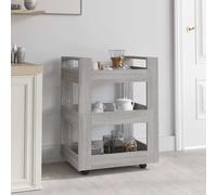 Chariot de Cuisine 60x45x80 cm Bois d'Ingénierie Rangement Multicolore vidaXL