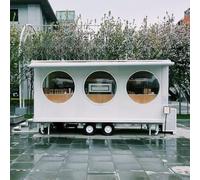 Chariot de cuisine créatif pour crème glacée, café, nourriture + plan d'entretien personnalisé Solution de restauration mobile pour saucisses Burger Street Vendeurs