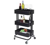 Chariot De Cuisine Hwc-C64, Métal, 79x44x35cm Noir Multicolore