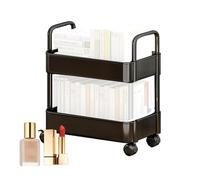 Chariot de cuisine mobile - Chariot de rangement avec roulettes à 3 niveaux, structure en métal durable, roulettes verrouillables, conteneur de service polyvalent | Pour l'organisation du garde-manger