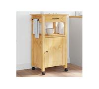 vidaXL Chariot de cuisine MONZA – bois massif de pin 48×40×88,5 cm