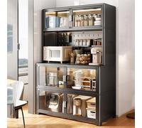 Chariot de cuisine multifonctionnel avec roulettes étagère de rangement en métal pour micro-ondes nizer polyvalent pour cuisine, salle à manger, salon, étude - support de four (taille : 100x)