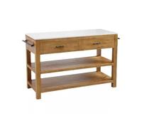 Chariot de cuisine rétro - Buffet moderne à roulettes pour salle à manger, rangement au micro-ondes, cuisine et préparation des repas - Table de cuisine polyvalente avec roulettes