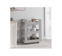 Chariot de Cuisine 60x45x80 cm Bois d'Ingénierie Rangement Multicolore vidaXL
