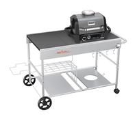 chariot de cuisson amélioré pour four à pizza Koda/Karu/Fyra 16 & 12, 128 x 64 x 78 cm, chariot de service pour barbecue Ninja Woodfire et Blackstone Griddle, Weber Q Series